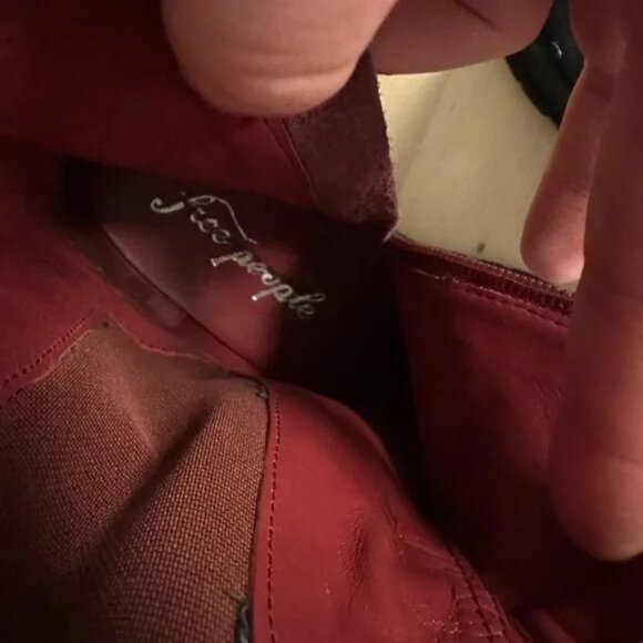 Free People Burgundy and Multicolor Knit Ankle Boots - Picture 4 of 11